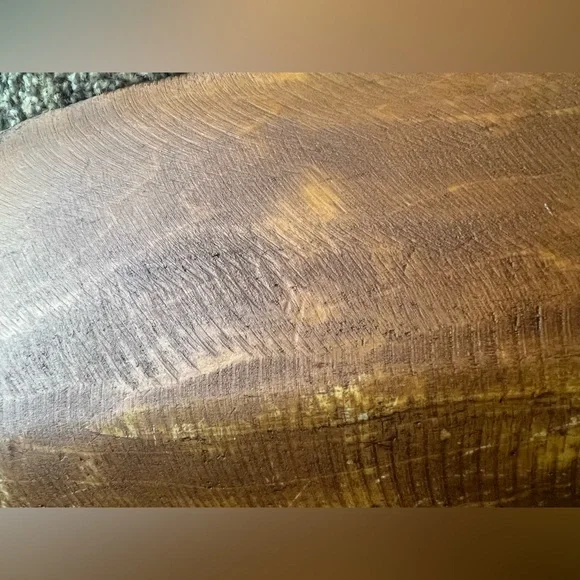 24HR‼️1800s Antique Americana Primitive Heavy Hand Carved Dough Bowl - Picture 6 of 12